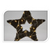 Vianočná LED hviezda Browee tmavohnedá, 30 LED 39 x 37 x 4 cm
