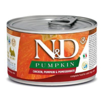 KONZERVA N&D DOG CHICKEN & PUMPKIN & POMEGRANATE 140g