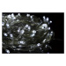 Nexos 2138 Vianočné LED osvetlenie 10m s časovým spínačom - studeno biele, 100 diód
