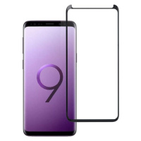 Tempered Glass Blue Star - SAM Galaxy S9 Full Face (full glue/small size) - black Tempered Glass