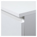 Rohový písací stôl B20 biely ľavý