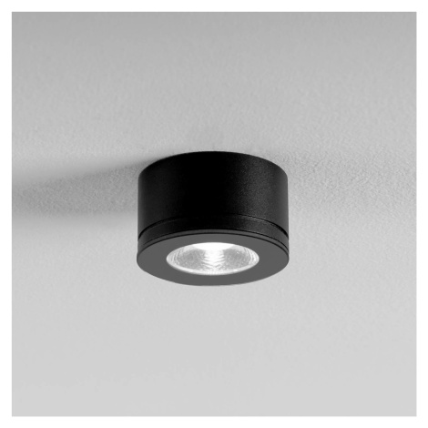 Egger LED stropné svietidlo Newton čierne 30° 3 000 K Ø 6,3 cm IP54