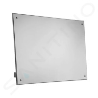 SANELA - Nerezová zrcadla Zrkadlo z nehrdzavejúcej ocele sklopné, ovládanie na stene (400 mmx600