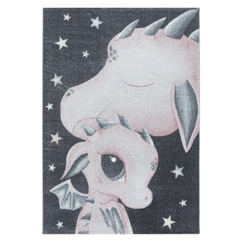 Dětský kusový koberec Funny 2107 pink - 160x230 cm Ayyildiz koberce