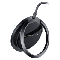 Forcell F-Energy PowerPod, ring/kick stand, MagSafe, čierna