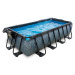 Bazén s krytom a pieskovou filtráciou Stone pool Exit Toys oceľová konštrukcia 400*200*100 cm še
