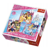 Puzzle 3v1 Princezné Disney 20x19,5cm v krabici 28x28x6cm