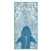 Modrá plážová osuška 90x180 cm Shark - DecoKing