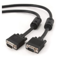 Kabel CABLEXPERT CC-PPVGA-20M-B přípojný k mon  15M/15M VGA 20m stíněný extra, ferrity BLACK