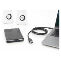 Digitus Pripojovací kábel USB typu C, typ C na AM/M, 1,0 m, všetky funkcie, Gen2, 3A, 10 GB, ver