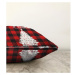 Vianočná žinylková obliečka na vankúš Minimalist Cushion Covers Christmas Tartan, 55 x 55 cm