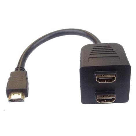 PREMIUMCORD Adaptér HDMI M - 2x F (rozdeľovač, 1.3)