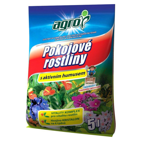 Agro substrát pro  pokojové rostliny, 5 l