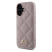 Guess PU Leather Quilted Zadný Kryt pre iPhone 16 Pink