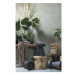 Čierna záhradná stolička z dreva paulownia WOOOD Bikkel