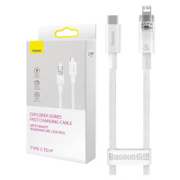 Kábel Fast Charging cable Baseus USB-C to Lightning  Explorer Series 1m, 20W, white (69321726290
