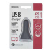 Emos napájací zdroj USB CL 12/24V QuickCharge3.0, 3A (28.5W), 2x USB, do auta