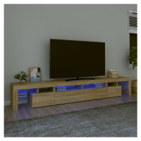 vidaXL TV skrinka s LED svetlami dub sonoma 260 x 36,5 x 40 cm