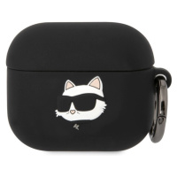 Karl Lagerfeld 3D Logo NFT Choupette Head Silikónové puzdro Airpods 3 čierne