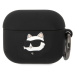 Karl Lagerfeld 3D Logo NFT Choupette Head Silikónové puzdro Airpods 3 čierne