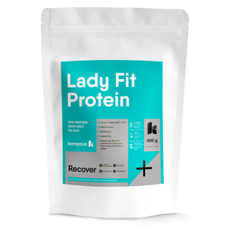 KOMPAVA LadyFit protein jahoda-malina 500 g 16,5 dávok