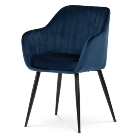 Jedálenská stolička Autronic 58x84 cm modrá látka PIKA BLUE4