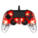 PS4 HW Gamepad Nacon Compact Controller Clear Red