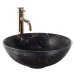 REA - Umývadlo na dosku Stella Black Marble Brush REA-U9086