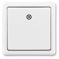 ABB Tlačidlo Classic č. 1/0 zapínacie, biele 81 x 81 x 30 cm