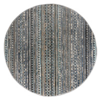 Modrý okrúhly koberec 160x160 cm Camino – Flair Rugs