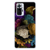 Odolné silikónové puzdro iSaprio - Dark Flowers - Xiaomi Redmi Note 10 Pro