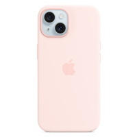 iPhone 15+ Silicone Case with MS - Light Pink