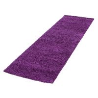 Tmavofialový behúň 80x250 cm Life – Ayyildiz Carpets