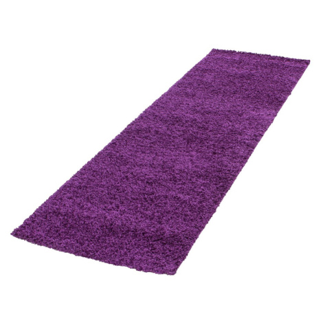 Tmavofialový behúň 80x250 cm Life – Ayyildiz Carpets