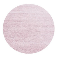 Kusový koberec Life Shaggy 1500 pink kruh Rozmery koberca: 160x160 kruh