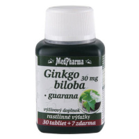 MEDPHARMA Ginkgo biloba + guarana 30 + 7 tabliet ZADARMO