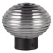 Čierno-šedá stmievateľná LED stolová lampa so skleneným tienidlom (výška 14,5 cm) Earl – Trio
