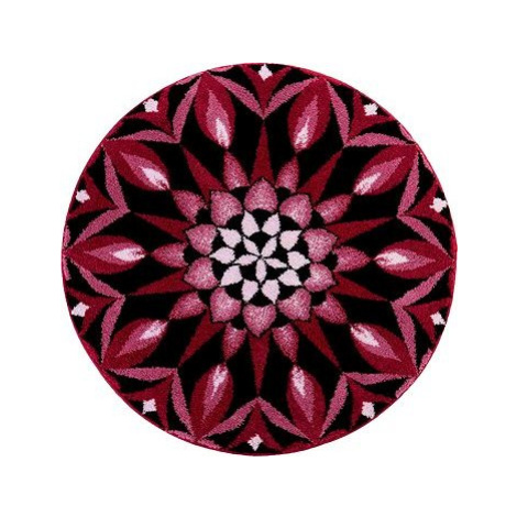 GRUND SILA OKAMIHKU Mandala kruhová o 100 cm, bordová