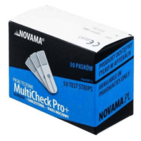 NOVAMA Multicheck pro+ prúžky glukóza 50 ks