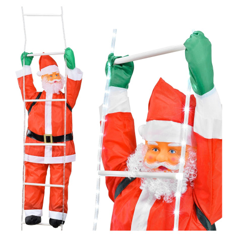 Vánoční světelná LED dekorace SANTA 190 cm červená