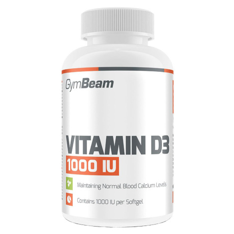 GYMBEAM Vitamín D3 1000 IU fudge brownie 60 kapsúl