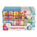 Puzzle magnetické doskové doprava plast vo fólii 30x20x1cm 12ks v boxe 24m+