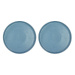 Súprava 2 modrých porcelánových dezertných tanierov Villa Collection Fjord, ø 20,8 cm