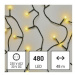 LED vianočná cherry reťaz – guličky, 48 m, vonkajšia aj vnútorná, 3000K, časovač (EMOS)