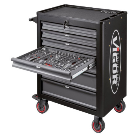 Dielenský vozík s náradím 262 ks VIGOR - V4219