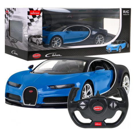 Rastar Rastar Auto na diaľkové ovládanie R / C Bugatti Chiron 1:14 modré