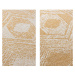 Okrovožlto-krémový okrúhly vonkajší koberec ø 140 cm Gemini – Elle Decoration