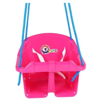 Hojdačka Baby plast ružová nosnosť 20kg 36x30x29cm 24m +