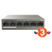 Tenda TEF1106P-4-63W 6xRJ45 Switch s 4xPoE 802.3af/at, 10/100Mbps, celkem 58W, Kov