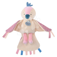 Plyšový vtáčik s melódiou Doudou Cui-Cui Doudou et Compagnie ružový 22 cm v darčekovom balení od